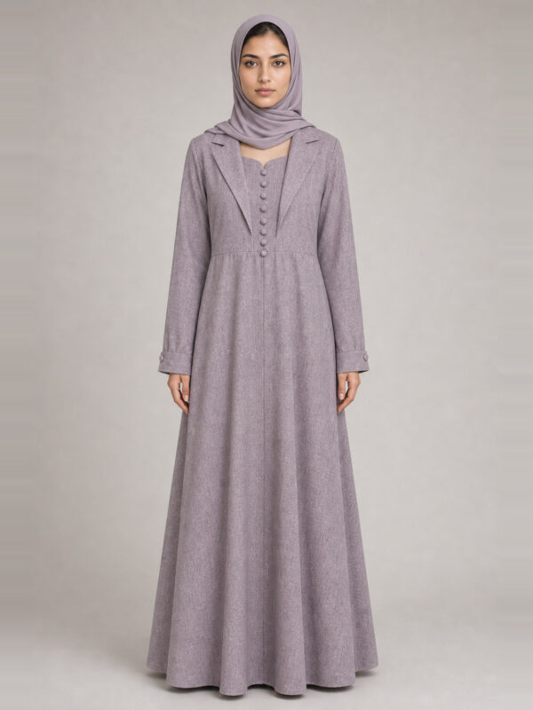 Hafsa Linen Coat Dress, front.
