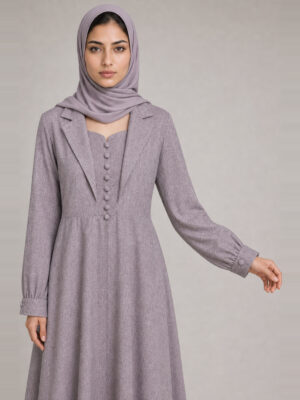 Hafsa Linen Coat Dress — sleeve and cuff Hafsa Linen Coat Dress, sleeve and cuff.