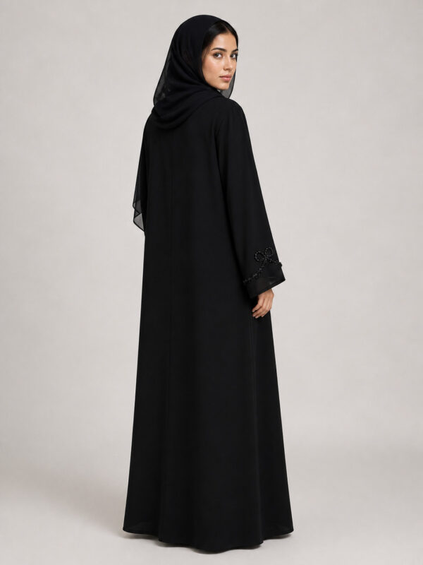 Latheefa Crepe Abaya, back.