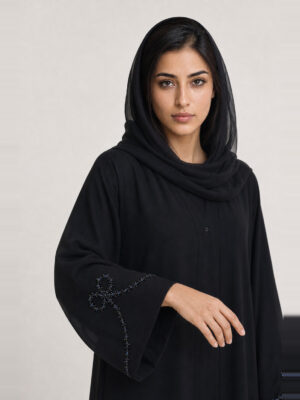 Latheefa Crepe Abaya, sleeve and cuff.