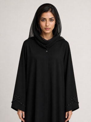 Latheefa Crepe Abaya, waist.