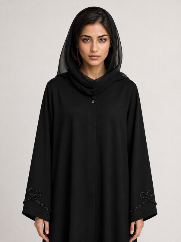 Latheefa Crepe Abaya, waist.
