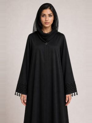 Nadira Crepe Abaya — waist Nadira Crepe Abaya, waist.