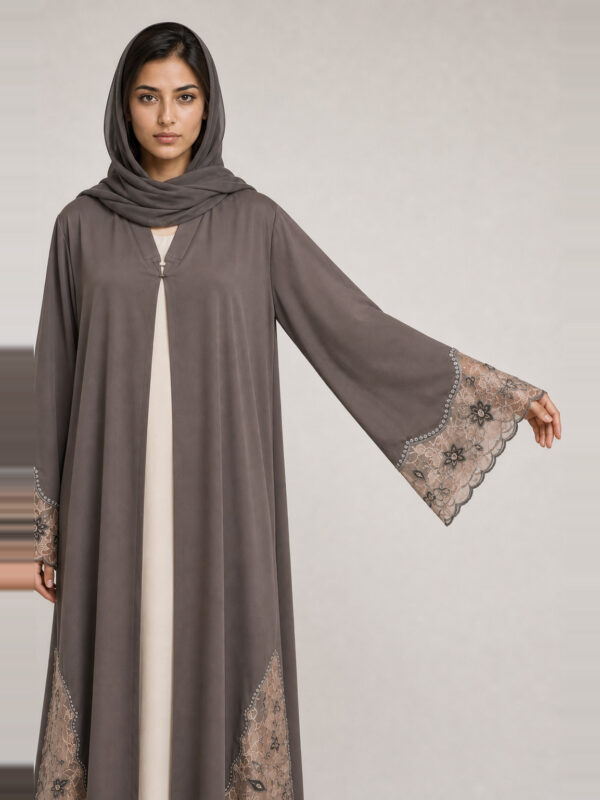 Nasreen Lace Abaya, sleeve and cuff.