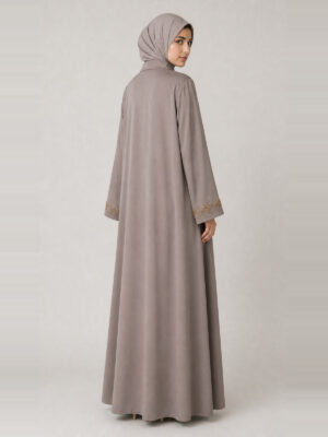 Rahma Crepe Abaya, back.