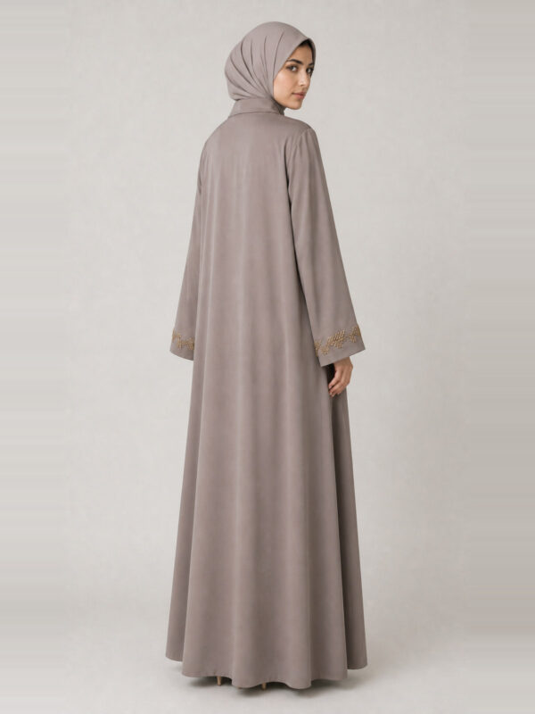 Rahma Crepe Abaya, back.