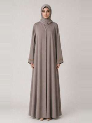 Rahma Crepe Abaya, hem.