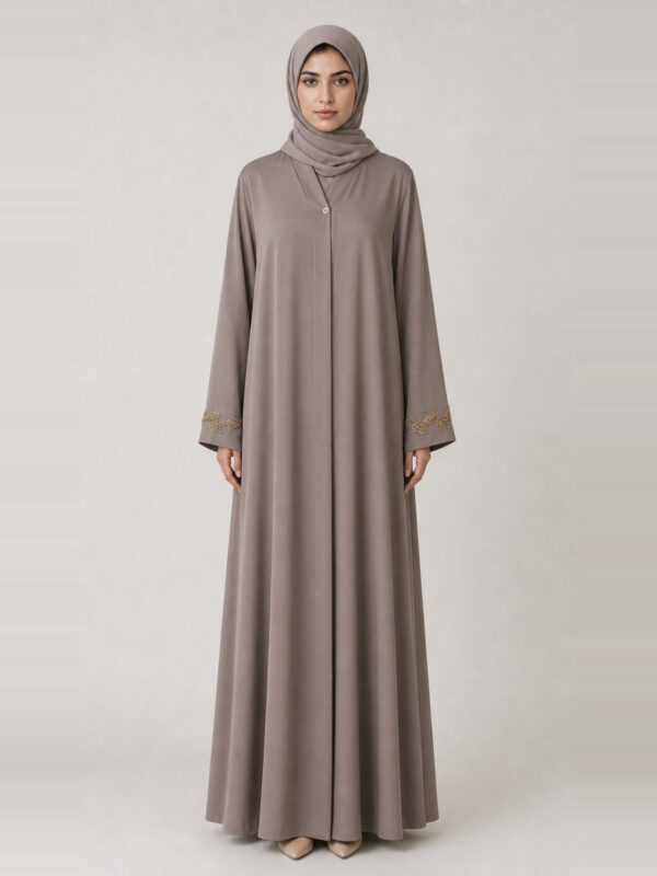 Rahma Crepe Abaya, front.