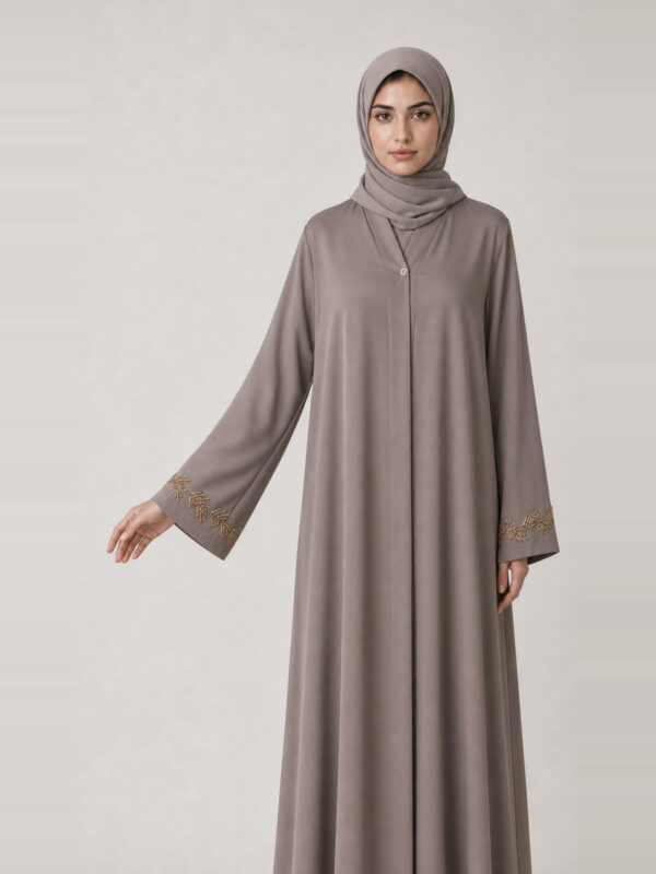 Rahma Crepe Abaya, sleeve and cuff.