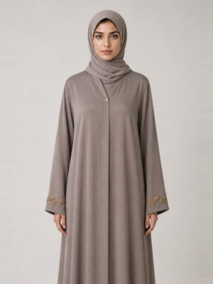 Rahma Crepe Abaya, waist.