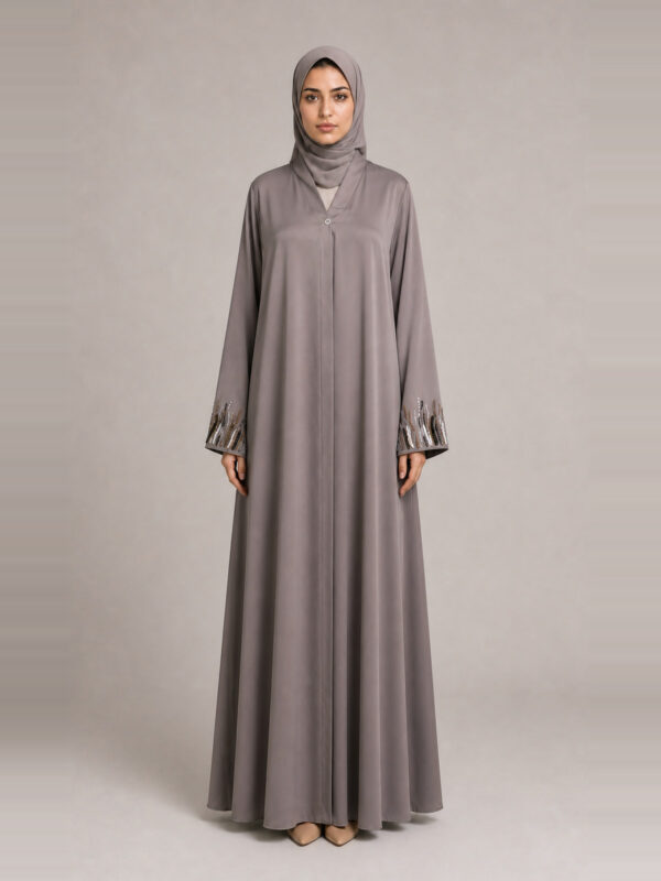 Salma Crepe Abaya, hem.