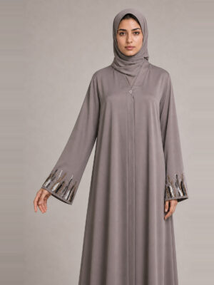 Salma Crepe Abaya, sleeve and cuff.