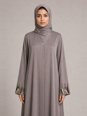 Salma Crepe Abaya, waist.