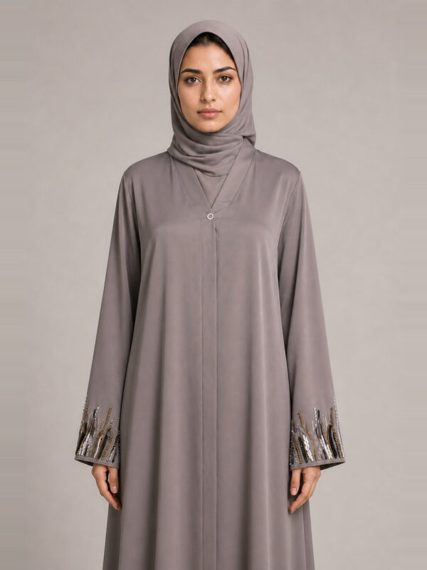 Salma Crepe Abaya, waist.