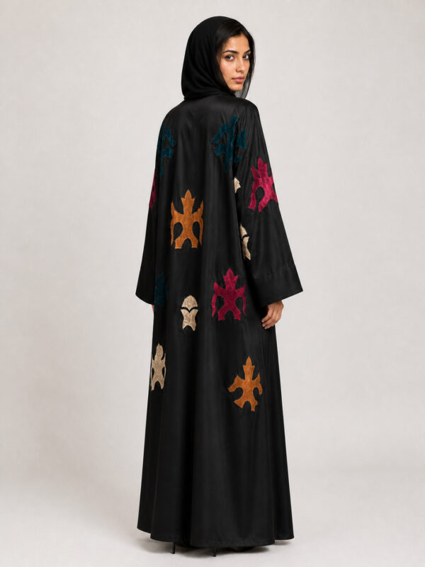 Suhana Satin Abaya — back Suhana Satin Abaya, back.