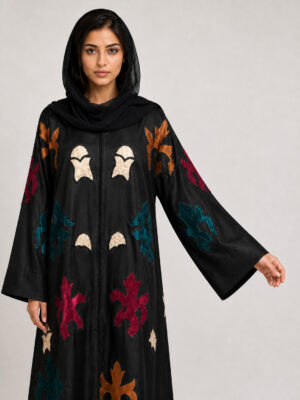 Suhana Satin Abaya — sleeve and cuff Suhana Satin Abaya, sleeve and cuff.