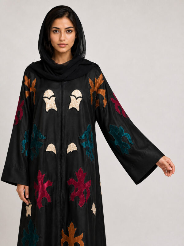 Suhana Satin Abaya — sleeve and cuff Suhana Satin Abaya, sleeve and cuff.