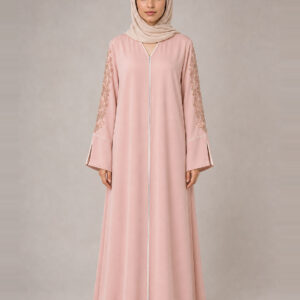 Warda Crepe Abaya, front.