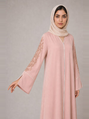 Warda Crepe Abaya — sleeve and cuff Warda Crepe Abaya, sleeve and cuff.