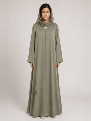 Yasmeen Crepe Abaya — hem Yasmeen Crepe Abaya, hem.
