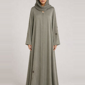 Yasmeen Crepe Abaya, front.
