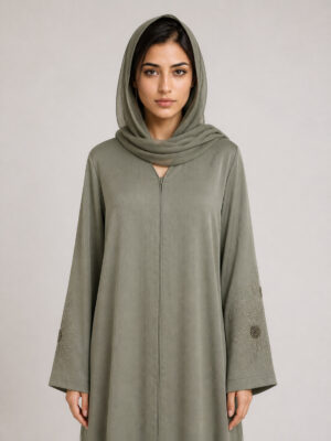 Yasmeen Crepe Abaya — waist Yasmeen Crepe Abaya, waist.
