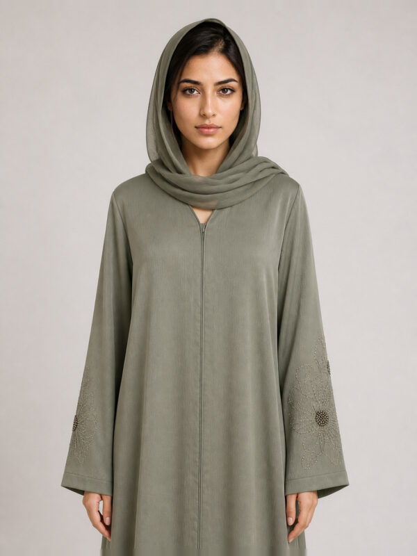 Yasmeen Crepe Abaya — waist Yasmeen Crepe Abaya, waist.