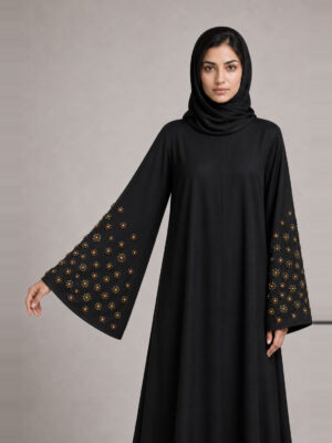 Zaheera Crepe Abaya — sleeve and cuff Zaheera Crepe Abaya, sleeve and cuff.