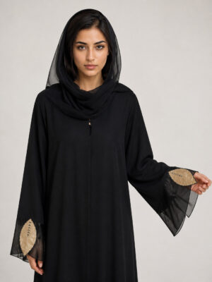 Zarina Crepe Abaya — sleeve and cuff Zarina Crepe Abaya, sleeve and cuff.
